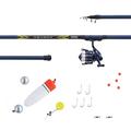 Mitchell Neuron SW Float Combo, Rod and Reel Sea Fishing Tackle Set, Float Fishing For Sea Bream, Mullet, Snapper, Tackle Included, Ready to Fish Out of the Box, Unisex, Blue/Gold, 4m | 10-40g