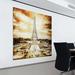 Empire Art Direct Eiffel Tower AB - 2 Piece Unframed Painting Set on Glass in Black/Brown/White | 72 H x 72 W x 0.2 D in | Wayfair