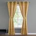 French Connection Synthetic Semi-Sheer Grommet Curtain Panels Synthetic in Yellow | 84 H in | Wayfair FCC016278