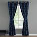 French Connection Synthetic Semi-Sheer Grommet Curtain Panels Synthetic in Green/Blue/Navy | 96 H in | Wayfair FCC016281