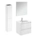 WS Bath Collections Ambra 24" Single Bathroom Vanity Set Wood/Ceramic in White | 22.2 H x 23.8 W x 18.1 D in | Wayfair Ambra 60 Pack 2 WM