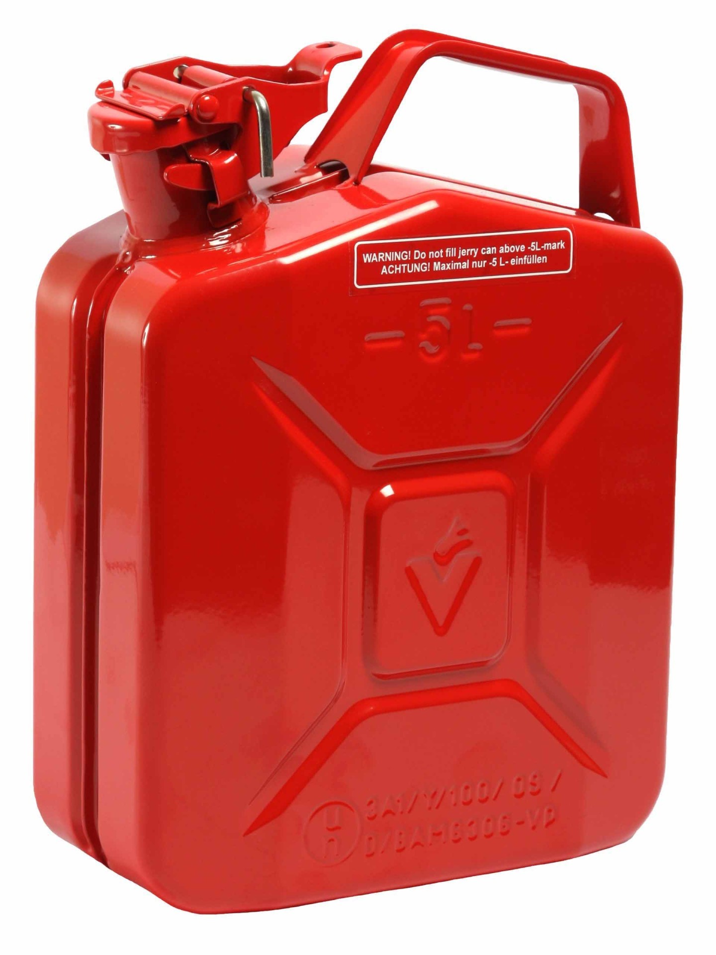 HPAUTO 5l Stahlblech-Kanister Rot Kanister Kraftstoff VPE 5x 10195 Image