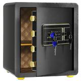 1.25 Cu Feet Electronic Digital Security Safe Box with Keypad and Key for Home Office