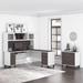 Somerset 72W L Shaped Desk with Hutch and Lateral File Cabinet