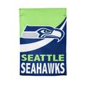 Seattle Seahawks 12.5'' x 18'' Double-Sided Burlap Garden Flag