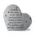 Perhaps The Stars In The Sky Heart Garden Memorial Accent Stone by Kay Berry in Grey