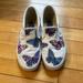 Vans Shoes | Custom White Slip-On Vans | Color: White | Size: 7.5