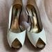 Louis Vuitton Shoes | Louis Vuitton White Leather Shoes With 4” Heels | Color: White | Size: 7.5