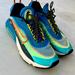 Nike Shoes | Air Max Nike Sneakers, In Good Used Condition,Blue, Green And Yellow | Color: Blue/Green | Size: 8.5