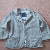 American Eagle Outfitters Jackets & Coats | American Eagle Fleece Grey Blazer W/ 3/4 Length Sleeves Small | Color: Gray | Size: S