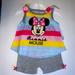 Disney Matching Sets | Disney Minnie Girl Short Set | Color: Gray/Pink | Size: 12mb