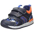 Geox Baby Boys B Rishon Boy B First Steps, Navy Lt Orange, 5 UK Child