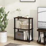 George Oliver Decorius 29.5" H x 23.6" W Etagere Bookcase Wood/Plastic in Brown | 29.5 H x 23.6 W x 11.4 D in | Wayfair