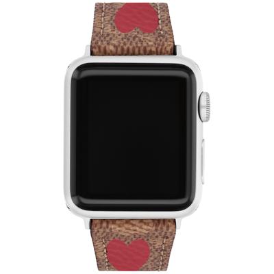 Coach Brown Canvas Apple Watch Band 38mm/40mm - Brown