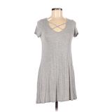 Rolla Coster Casual Dress: Gray Solid Dresses - Women's Size Small