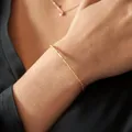 Bracelet de tennis perlé essentiel bracelet perlé en or rose argent pur ou or vermeil bracelet
