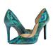 Jessica Simpson Shoes | Jessica Simpson | Green & Blue Snakeskin Print Claudette D'orsay Pumps | Color: Blue/Green | Size: 8.5
