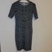 Lularoe Dresses | Lularoe Julia Black And Gray Size Small | Color: Black/Gray | Size: S