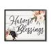 Trinx Harvest Blessings Phrase Pink Peony Floral Arrangements Canvas in Gray/Pink | 16 H x 20 W x 1.5 D in | Wayfair