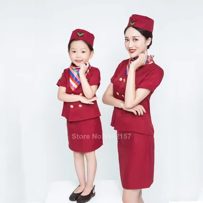 Uniforme d'hôtesse de l'air pour enfants uniforme d'hôtesse de l'air vêtements de performance sur