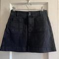 Madewell Skirts | Black Denim Madewell Mini Skirt. | Color: Black | Size: 4