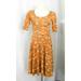 Lularoe Dresses | Lularoe Nicole Dress Yellow Orange Geometric Arrow Design Pattern | Color: Yellow | Size: Xs