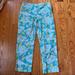 Lilly Pulitzer Pants & Jumpsuits | Lilly Pulitzer Blue And Green Atlantis Fish Print Pants Size 6 | Color: Blue/Green | Size: 6