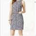 Michael Kors Dresses | Michael Kors Navy Blue White Tweed Shift Dress | Color: Blue | Size: 10