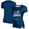 Women's Navy Marietta College Pioneers Softball T-Shirt