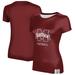 Women's Maroon Mississippi State Bulldogs Football T-Shirt