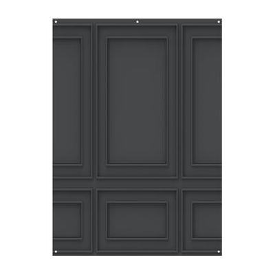 Westcott X-Drop Canvas Backdrop (Dark Wall Molding, 5 x 7') 648C