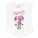 Girls Toddler Tiny Turnip White Washington Nationals Blooming Baseballs Fringe T-Shirt