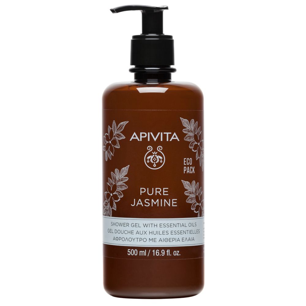 APIVITA PURE JASMINE Gel Doccia con Oli Essenziali 500 ml detergente