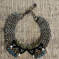 Anthropologie Jewelry | Anthropology Statement Necklace | Color: Black/Silver | Size: Os