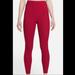 Nike Pants & Jumpsuits | Brand New Women's Nike Yoga Luxe Dri-Fit High-Rise 7/8 Leggings Size Xxl / Red | Color: Red | Size: Xxl