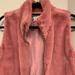 J. Crew Jackets & Coats | J Crew Foux Fur, Excellent Condition, Size L | Color: Pink | Size: L