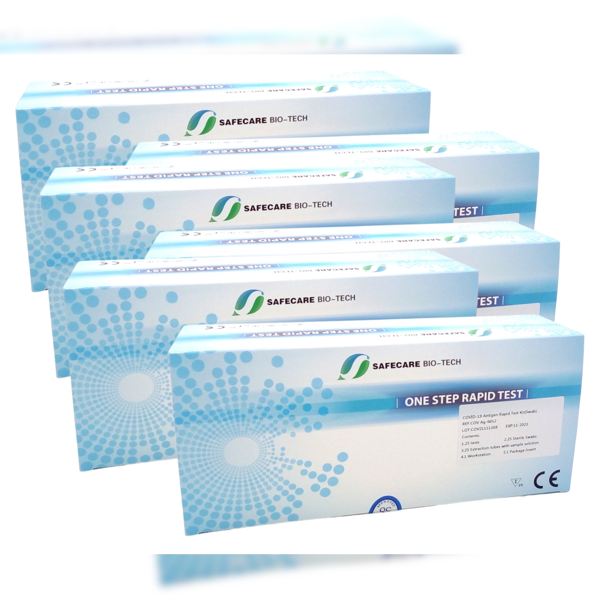 6x 25er Safecare Bio-Tech Covid-19 Antigen Rapid Schnelltest Corona Antigentest Image