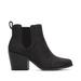 TOMS Women's Black Everly Boots Leather Ortholite, Size 5.5