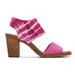 TOMS Women's Majorca Pink Canvas Sandals Pink/Multi, Size 9.5