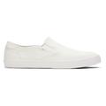 TOMS Men's White Canvas Baja Slip-On Topanga Collection Shoes, Size 11.5