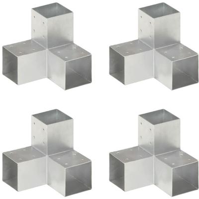 Vidaxl - Pfostenverbinder 4 Stk. Y-Form Verzinktes Metall 91 x 91 mm