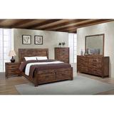 Loon Peak® Mork 6 Drawer Double Dresser Wood in Brown | 36 H x 62 W x 16 D in | Wayfair 928331048B2E4574BFC3761267B2E17C