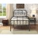 Industrial and Vintage Style Nicipolis Twin Size Metal Panel Bed