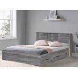 Lark Manor™ Annegie Captain Bed Metal in Gray/White | 36 H x 58 W x 77 D in | Wayfair AFE27209F9C54F76B8B3134F98449BD8