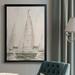 Longshore Tides Sail Scribble I Premium Framed Canvas - Ready To Hang Canvas in Black | 30.5 H x 22.5 W x 1 D in | Wayfair