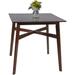 Square Wood Dining Table for Kitchen Modern Home Furniture Espresso - 35.4x35.4x36.2in