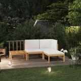 vidaXL Patio Lounge Set Outdoor Sectional Sofa with Cushions Solid Acacia Wood