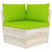 vidaXL Pallet Cushions 3 pcs Bright Green Oxford Fabric - 23.6" x 23.6" x 2.4"