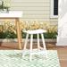 Polytrends Laguna HDPE All Weather Poly Outdoor Patio Counter Stool - Saddle Seat 24"