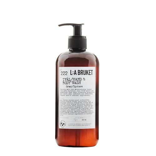 L:A BRUKET - No. 222 Hand & Body Wash Spruce Seife 450 ml